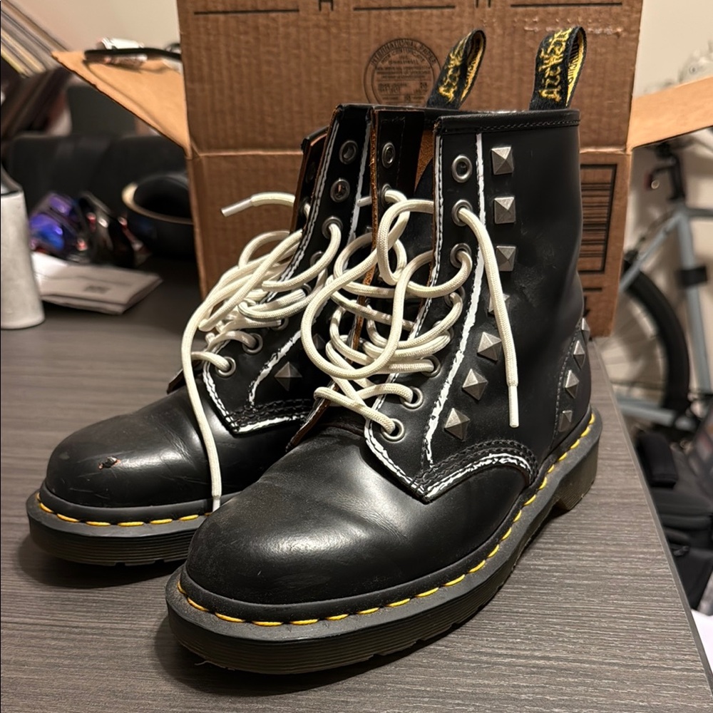 Dr. Martens 1460 Black Studded Boots